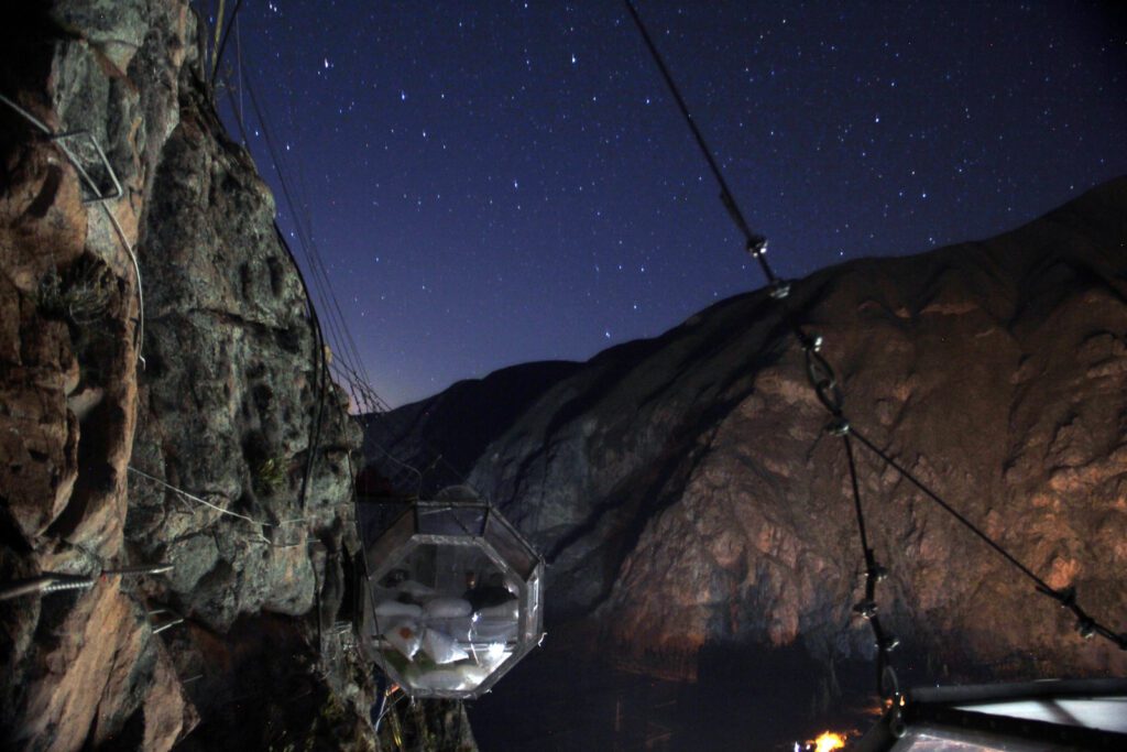 9 Incredible Places to Spend the Night: Natura Vive Skylodge Peru