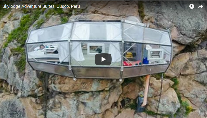 Video Skylodge Adventure Suites, Cusco, Peru