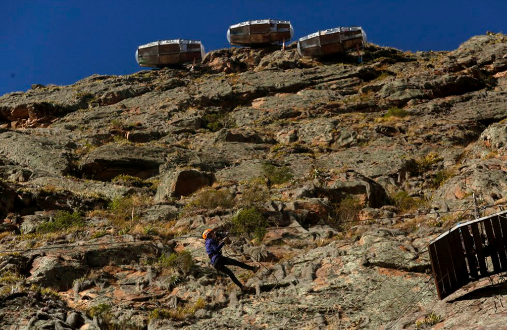 Un hotel en las nubes de Perú